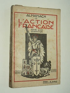 Livre Politique Almanach de L'Action Française 1922 dessin S Sauvage & J Sennep - Imagen 1 de 2