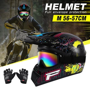 adulto Casco moto cross enduro quad off road fuori strada motocross M - Foto 1 di 9