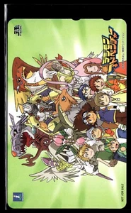 Digimon Adventures Anime Tai Kari Angemon Telephone Japanese Phone Card Used - Picture 1 of 2