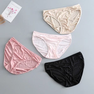 Women Sexy Mulberry Silk Underwear Panties Ladies Briefs Knickers Breathable - Picture 1 of 21