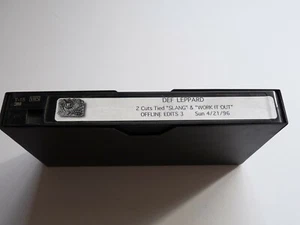 DEF LEPPARD RARE 2 CUTS FROM SLANG WORK IT OUT VHS TAPE OFFLINE EDITS 3 4/21/96 - Picture 1 of 4