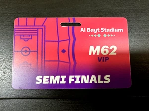FIFA Qatar 2022 HAYYA Match# 62 France V. Morocco VIP SEMI FINALS World Cup - Picture 1 of 2