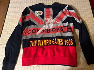 Coke Boys Medium Sweater Olympic Games London 1948 Long Sleeve Graphic - Picture 1 of 8