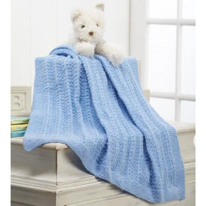 Herrschners® Madison Baby Blanket Knit Kit - Picture 1 of 1