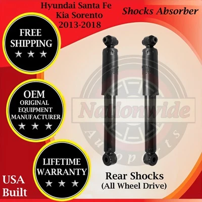 Monroe OEM Rear Shocks For 2013-2018 Kia Sorento Hyundai Santa Fe 4X4 Lifetime W - Image 1 of 4