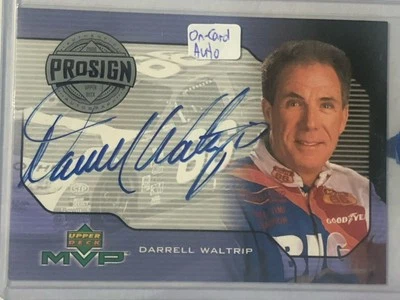 DARRELL WALTRIP 2000 Upper Deck MVP ProSign Blue Ink On Card Auto #PS-DW NASCAR - Image 1 of 2
