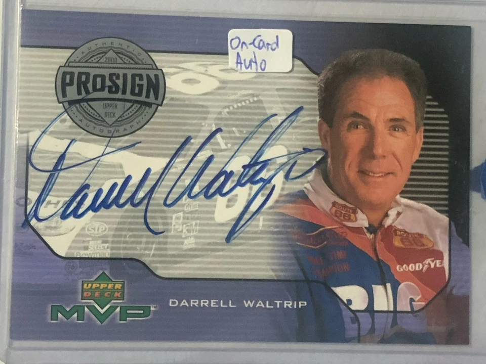 DARRELL WALTRIP 2000 Upper Deck MVP ProSign Blue Ink On Card Auto #PS-DW NASCAR - Image 1 of 2