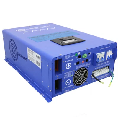 Cargador inversor seno puro AIMS 10000W 48V fase dividida salida 120/240V Foto 1 de 4