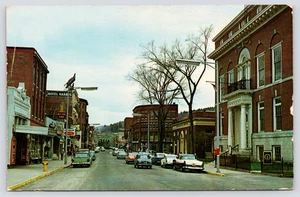 Postkarte Geschäftsviertel Rumford Maine ~ 1960 unbesendet Maine - Bild 1 von 2