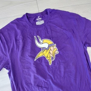Minnesota Vikings T-Shirt Uomo XL Viola NFL Football Fanatics Athletic Fan NWOT - Foto 1 di 6