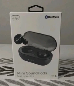 Auriculares iHip Mini SoundPods Negros True Wireless Bluetooth *NUEVOS* - Imagen 1 de 3