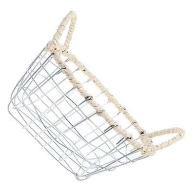  Cestini Organizer Portaoggetti Cestino Vintage Organizzatore Di Dispensa - Immagine 1 di 4