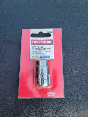 CRAFTSMAN Max Axess 3/8" To 1/4" Drive Go-Thru Pass-Through Adapter 29300 NEW - Image 1 of 3