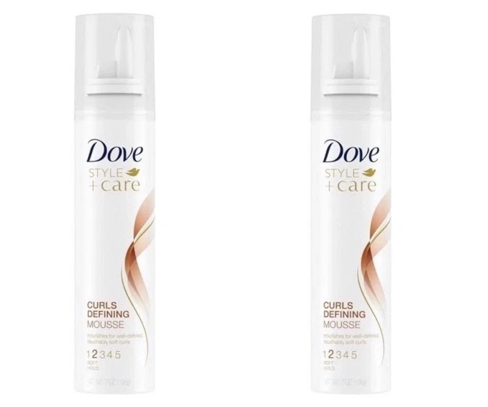 2 Mousse definidora de rizos estilo paloma + cuidado sujeción suave 7 oz cada uno Foto 1 de 1