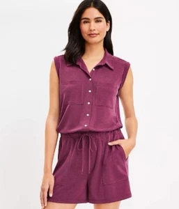 Lou & Grey Sandwashed Sleeveless Strampler Italian Plum Small Soft Knit Modal Blend - Bild 1 von 12