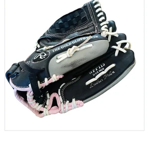 Rawlings Glove 11 1/2inch RHT Fast Pitch Softball WFP115 Black/Pink Women's - Picture 1 of 4