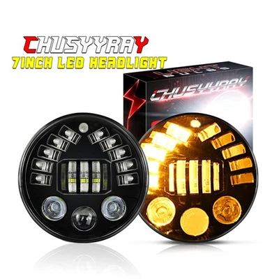 Par de faros LED redondos de 7" Hi/Lo Fit Chevy Truck 1947 1948 1949 1950 1951-57 Foto 1 de 4