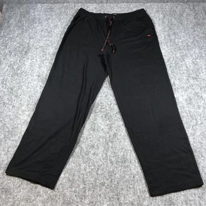 Tommy Bahama Pants Mens Large Black Drawstring Lounge Casual Straight Leg Pocket - Picture 1 of 9