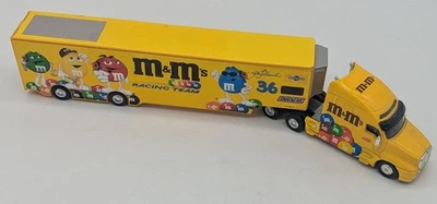 Hot Wheels Ken Schrader #36 M&M's Racing Team Transporters Semi Truck Clean 1:64 - Image 1 of 4