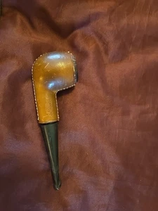 Leather Wrapped Longchamp Pipe Made In France Vintage Rare - Picture 1 of 10