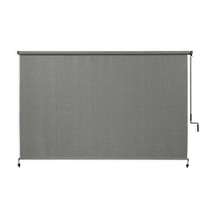 Coolaroo Steel Cordless 85% UV Block Fade Resistant Fabric Exterior Roller Shade - Picture 1 of 5