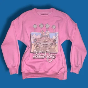 Abercrombie Kids Beach Boys Sweatshirt Pink 11/12 1983 Tour Pullover Retro - Picture 1 of 3