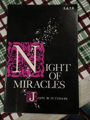 奇迹之夜 1958 年圣诞节 Cantata SATB 64 件 John W Peterson 歌唱 — 第 1/4 张图片