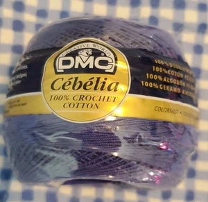 DMC CEBELIA 100% COTTON CROCHET THREAD SZ 20 50g Color 797 Royal Blue New - Picture 1 of 7