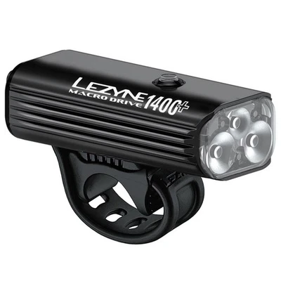 LEZYNE Macro Drive 1400+ Front Satin Black Bicycle Light (1-LED-4-V737) - Image 1 of 4