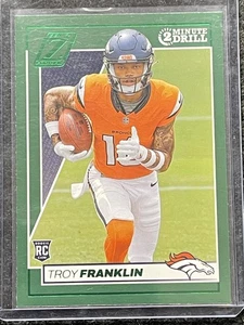 2024 Panini Zenith #194 Troy Franklin Two Minute Drill Denver Broncos RC - Bild 1 von 2
