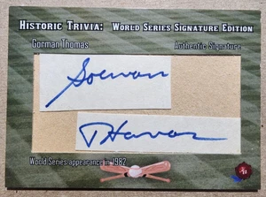 2022 Historic Autographs - Gorman Thomas - Picture 1 of 2