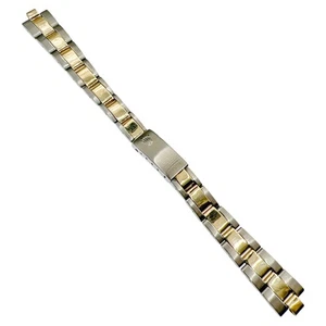 Rolex Vintage Oyster Fold Bracelet 7834 13mm Two Tone SS & Gold Watch Band - Picture 1 of 7
