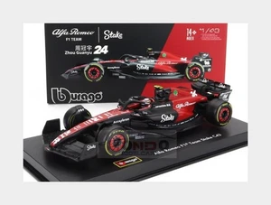 1:43 BURAGO Alfa Romeo F1 C43 #24 2023 Zhou With Pilot And Showcase BU38086-ZH - Foto 1 di 2