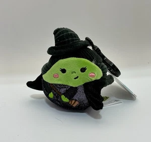 Squishmallows Wicked Elphaba Strega Clip On Peluche Portachiavi 5" - Nuovo con etichette - Foto 1 di 3
