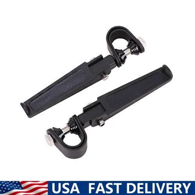 1"~ 1-1/4" 1.25" Engine Guard Crash Bar U-clamp Foot Pegs For Harley Motorcycle Foto 1 de 4