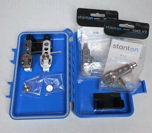 2x Stanton 500 Cartridge, Headshell & Stylus Used 2x H4S. V2 Shure MCC Case - Picture 1 of 15