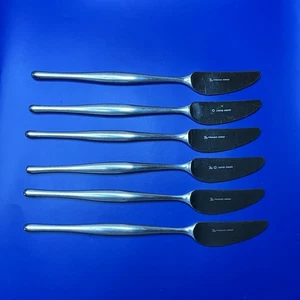 6 Towle Lauffer DESIGN Stainless Dinner Knives Norway - Picture 1 of 9