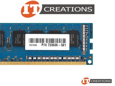 HP 4GB PC3-14900E DDR3-1866 UNBUFFERED ECC MEMORY MODULE EDIMM E2Q91AA - Image 1 of 2