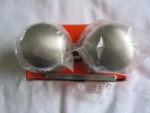 BN - MANITAL SATIN NICKEL MORTICE MUSHROOM KNOB -  FREE POST TO UK ONLY - Picture 1 of 2