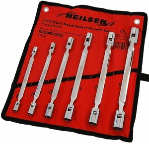 Juego de 6 llaves tensoras flexibles de doble cabezal flexible de doble extremo 8 mm-19 mm - Imagen 1 de 3