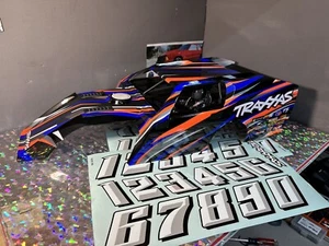 Traxxas MODIFIED mudboss Body Painted Complete Clipless NEW Blue Orange Slash 10 - Picture 1 of 8