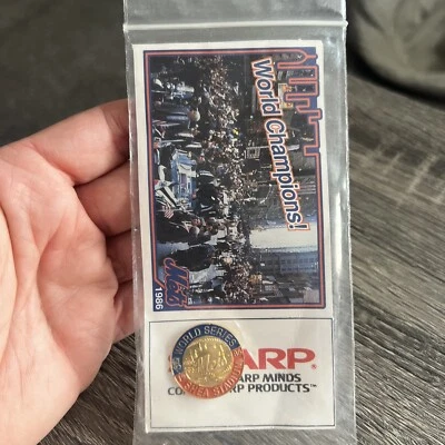 1986 Amazin' New York Mets World Series Pin Baseball SGA - Sharp 1980’s - Image 1 of 3