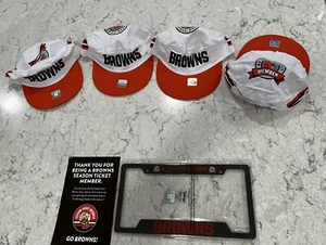 2022 Cleveland Browns - NFL Season Ticket Member Hats And License Plate - New - Picture 1 of 1