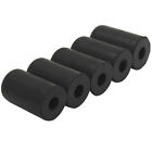 5X Black Cello Rubber Endpin Tip Protector Musical Instruments Accessory Plm