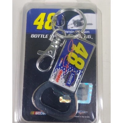Wincraft Jimmie Johnson 48 Keychain Bottle Opener NASCAR Racing Keyring - Image 1 of 3