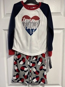 Big Girls Tommy Hilfiger 2-Pc. Fleece Pajama Set ~ Size Sm (6/7) - Picture 1 of 8