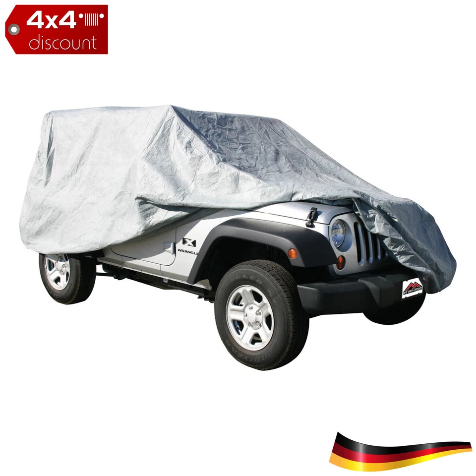 Housse voiture Gris Jeep Wrangler JK 2007+ - Photo 1/1