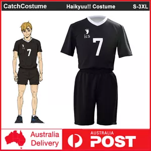 Haikyuu!! Inarizaki High School Volleyball Uniform Miya Atsumu Cosplay Costume - Picture 1 of 4