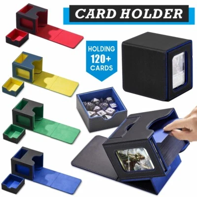 Magnetic Deck Box with Commander Window Display Trading Card Storage Box Holder - Image 1 of 4