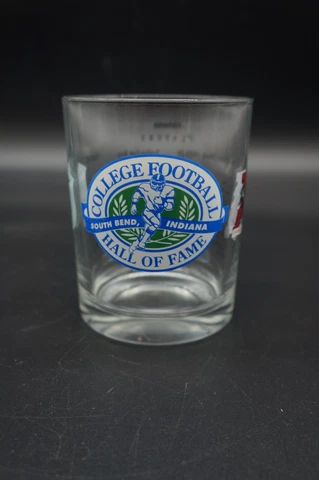 Vtg Alabama Crimson Tide Drinking Glass Cup College Football Hall of Fame Cover